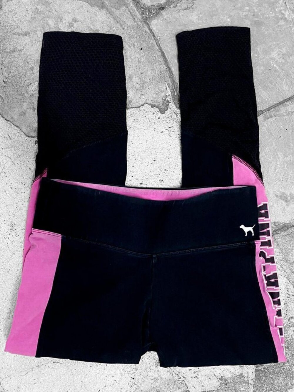 00s 2010s Victorias Secret PINK Yoga Capri Leggings Sz S